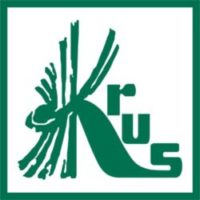 logo krus, zielony napis Krus w zielonej w ramce
