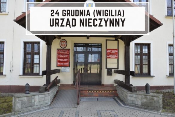 Grafika wejscie do urzędu i napis Urząd nieczynny