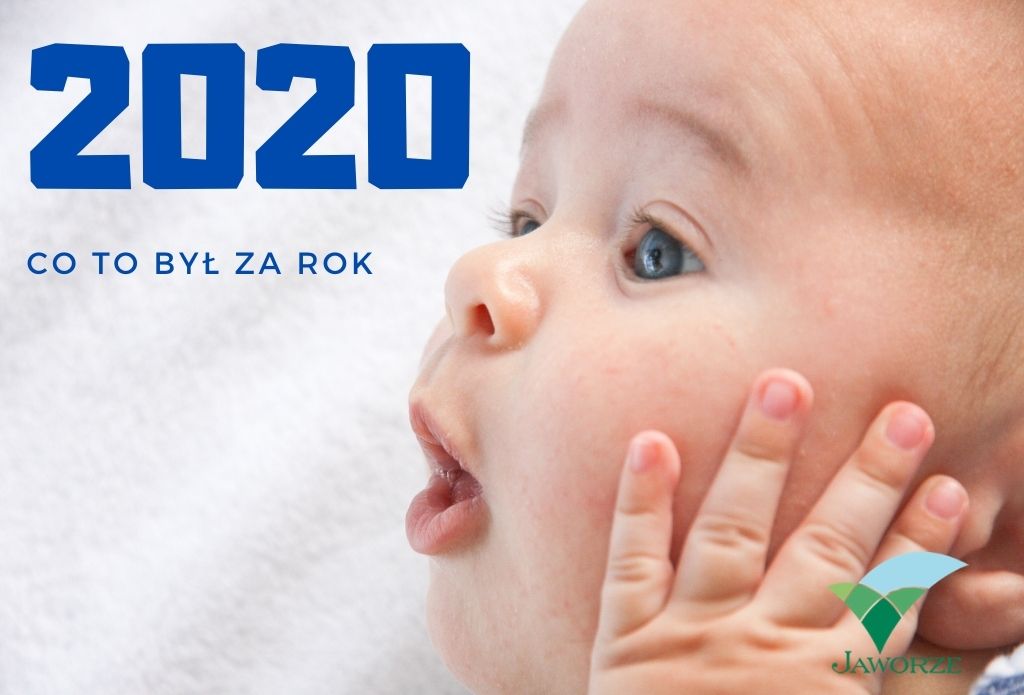 niemowle, napis 2020 co to byłz a rok, logo jaworza