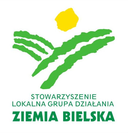 Logo podmiotu oraz napis Stowarzyszenie Lokalna Grupa Działania Ziemia Bielska